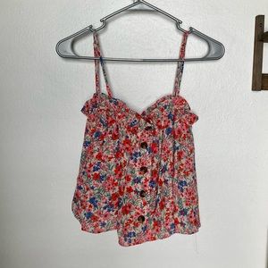 NEW American Eagle floral smocked tank top